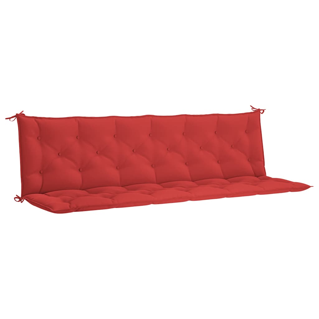 vidaXL Μαξιλάρι Πάγκου Κήπου Κόκκινο 200x(50+50)x7 εκ. Ύφασμα Oxford