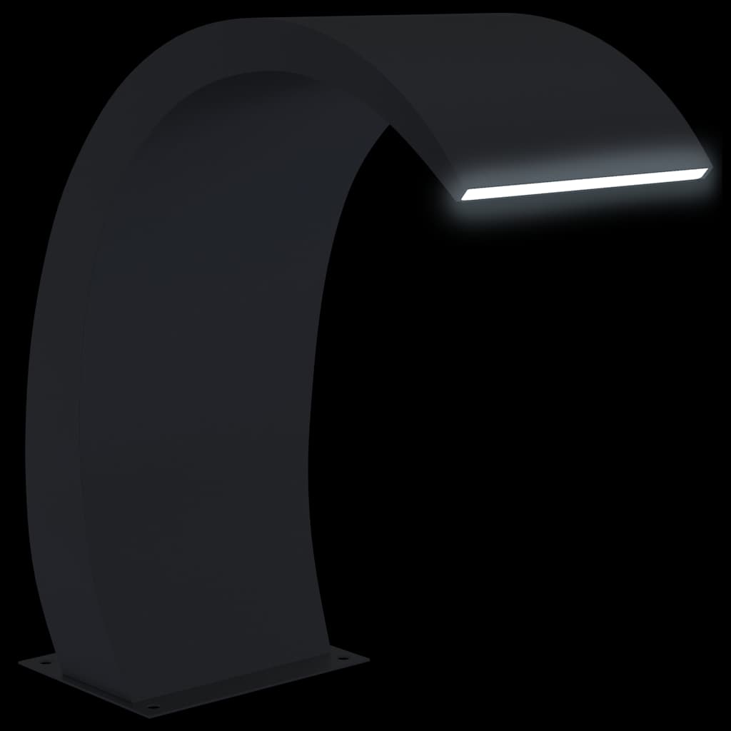 vidaXL Σιντριβάνι Πισίνας με LED 22x60x70 εκ. Ανοξείδωτο Ατσάλι 304