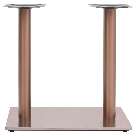 vidaXL Πόδι Τραπεζιού Bistro Μπρονζέ 70x40x72 εκ από Ανοξείδωτο Ατσάλι