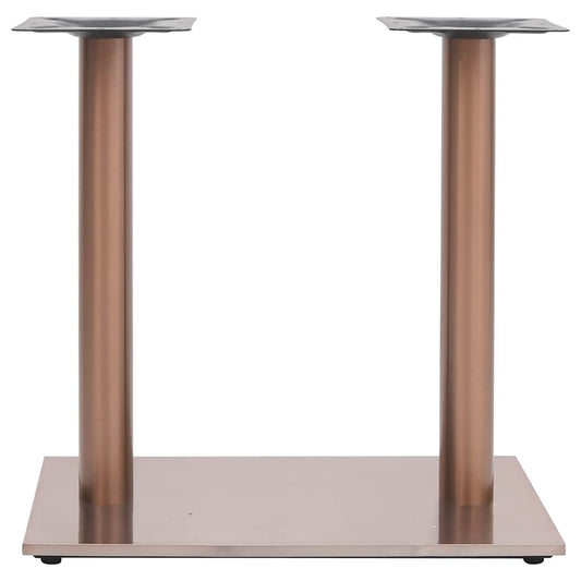 vidaXL Πόδι Τραπεζιού Bistro Μπρονζέ 70x40x72 εκ από Ανοξείδωτο Ατσάλι