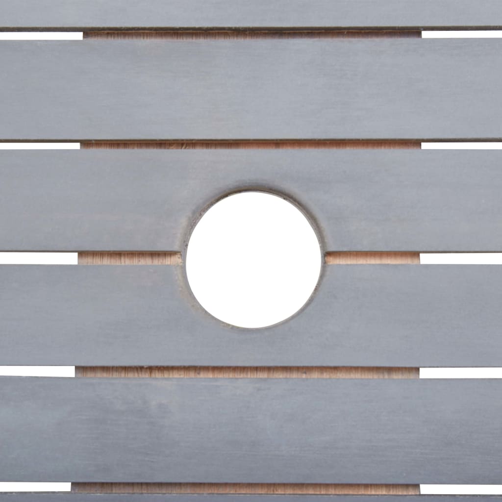 vidaXL Σετ Τραπεζαρίας Κήπου 7 Τεμαχίων Γκρι από Μασίφ Ξύλο Ακακίας