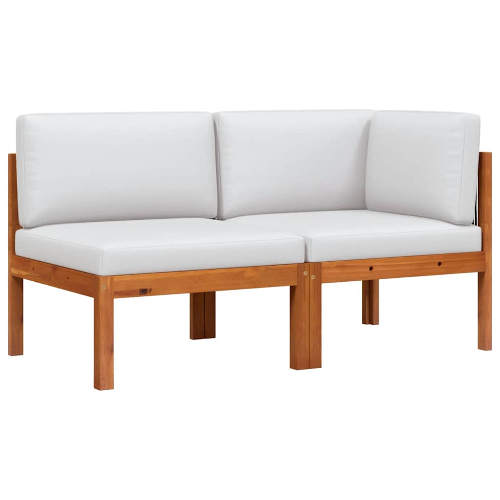 vidaXL Σαλόνι Κήπου 2 Τεμαχίων από Μασίφ Ξύλο Ακακίας με Μαξιλάρια