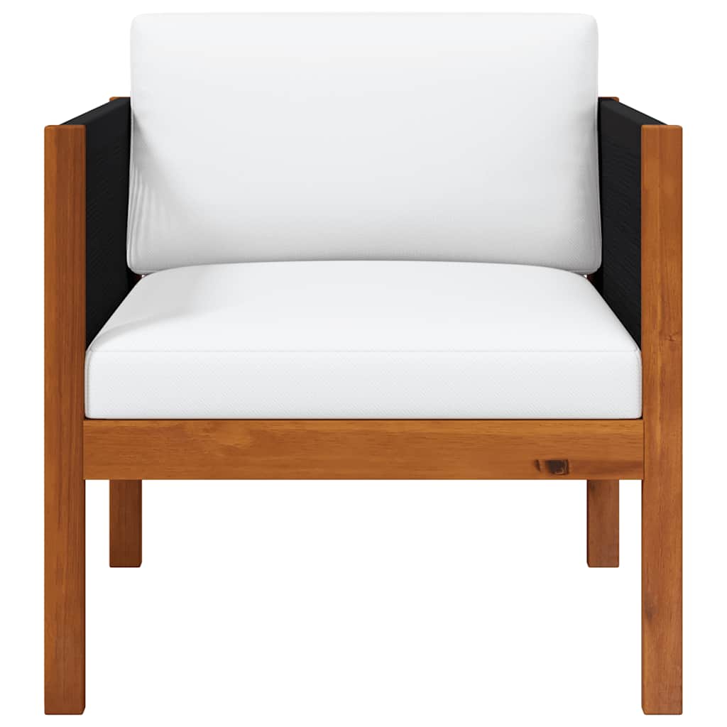 vidaXL Πολυθρόνα Κήπου από Μασίφ Ξύλο Ακακίας με Μαξιλάρι