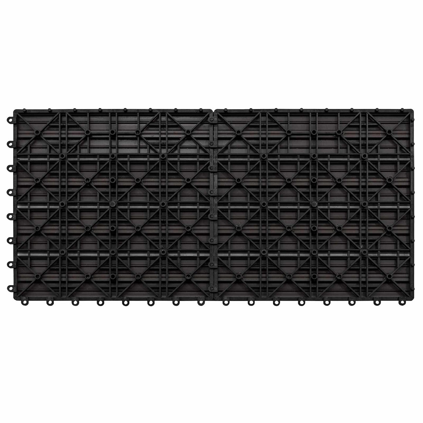 vidaXL Πλάκα Κατασκευής 6 pcs Σκούρο Καφέ 60 x 30 cm WPC