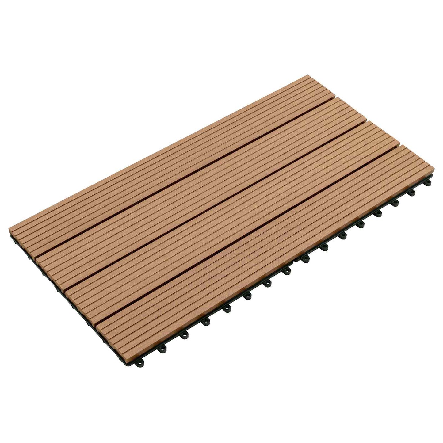 vidaXL Πλάκα Κατασκευής 6 pcs Καφέ 60 x 30 cm WPC