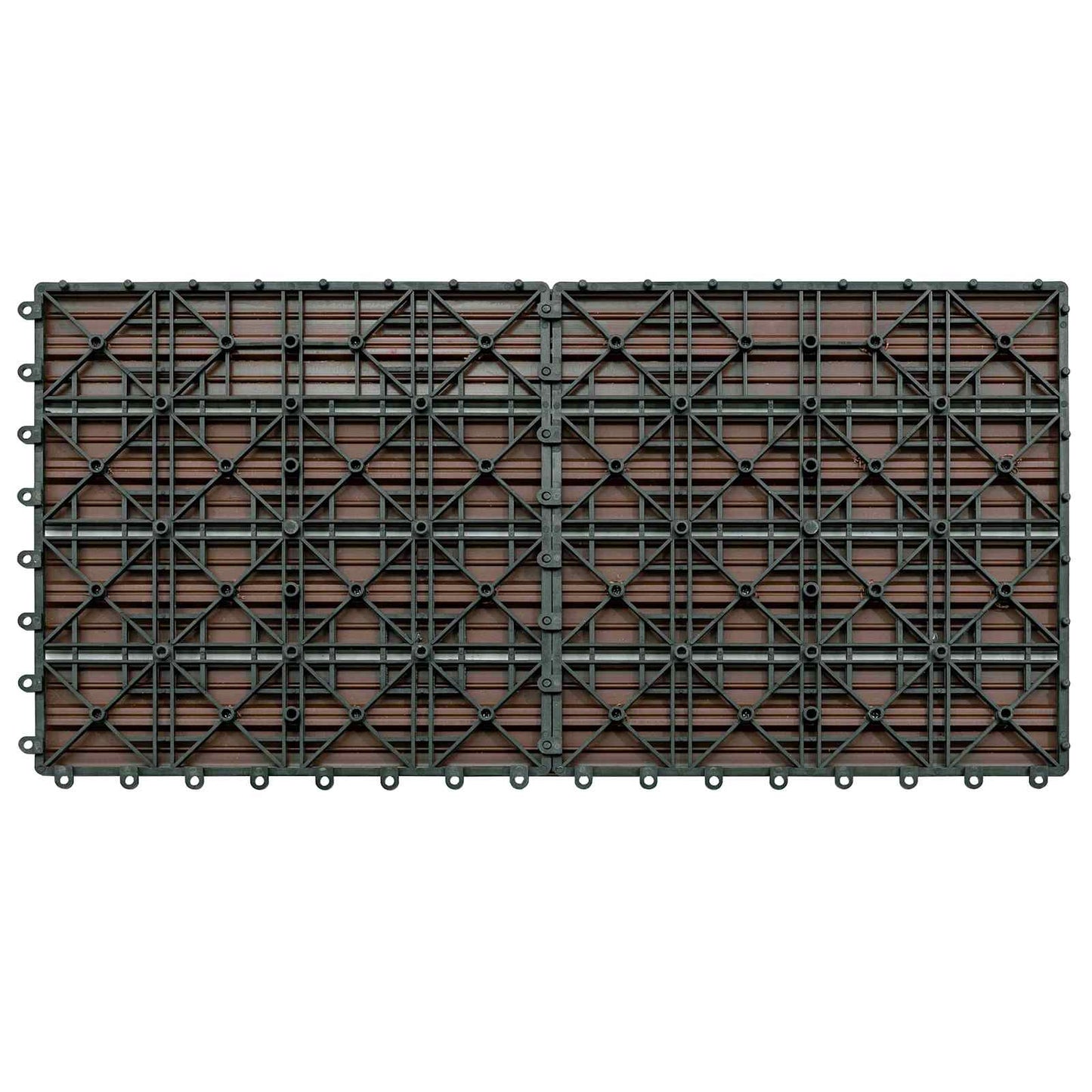 vidaXL Πλάκα Κατασκευής 6 pcs Καφέ 60 x 30 cm WPC