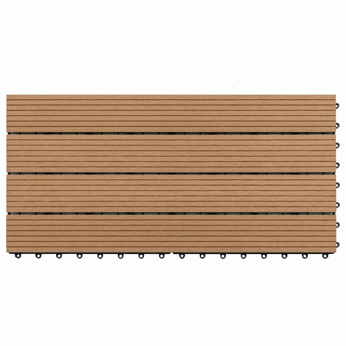 vidaXL Πλάκα Κατασκευής 6 pcs Καφέ 60 x 30 cm WPC
