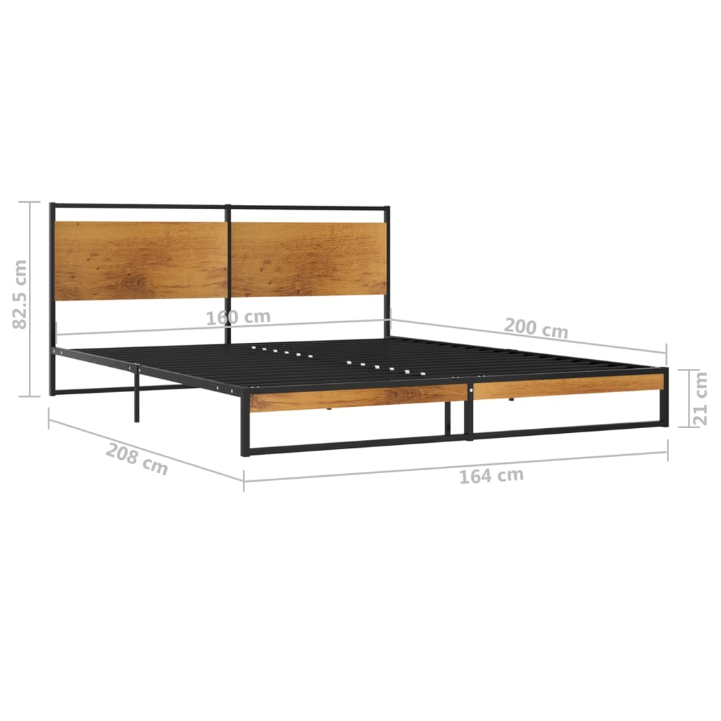 vidaXL Πλαίσιο Κρεβατιού 160 x 200 εκ. Μεταλλικό