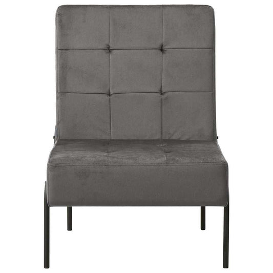 vidaXL Καρέκλα Relax Σκούρο Γκρι 65 x 79 x 87 εκ. Βελούδινη