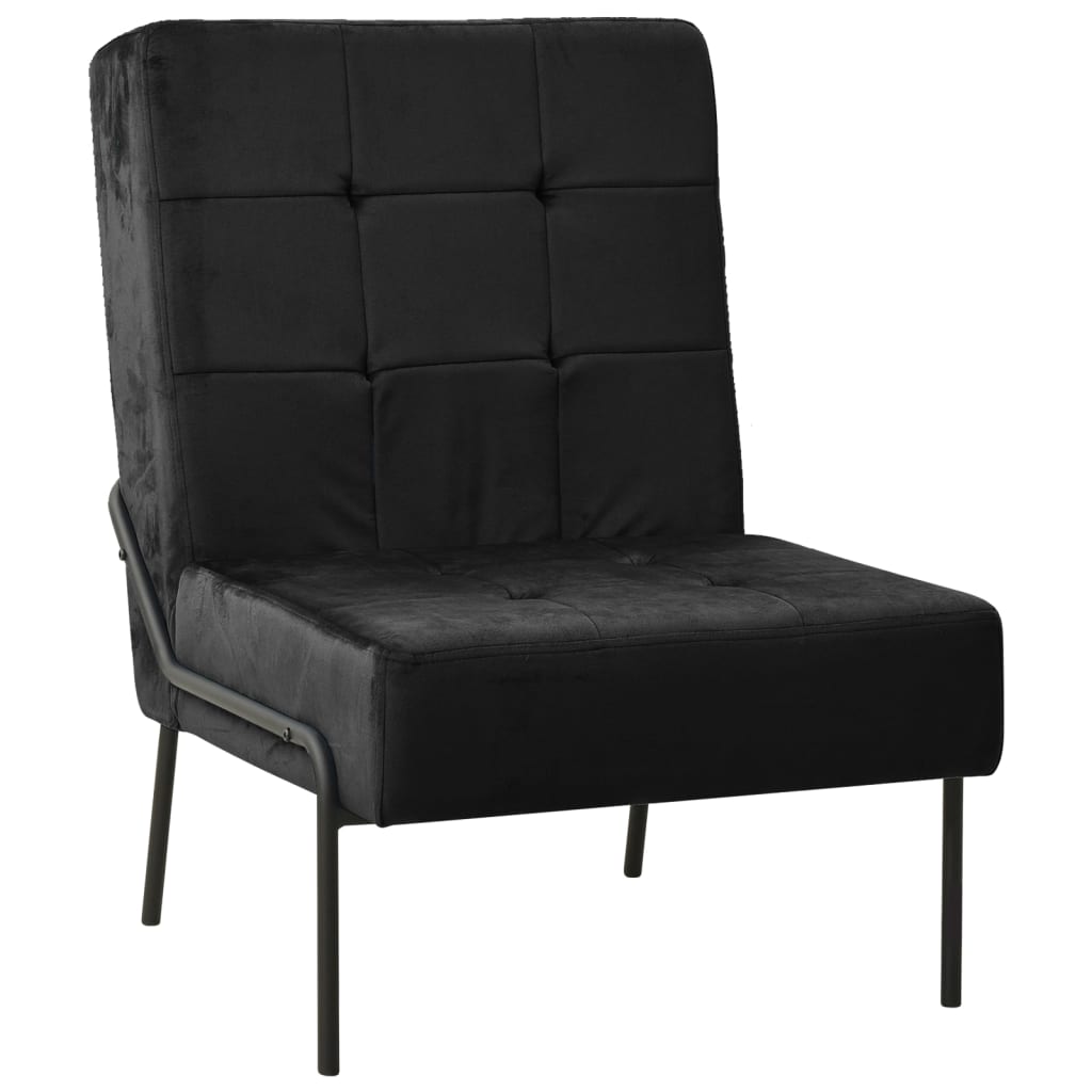 vidaXL Καρέκλα Χαλάρωσης 65 x 79 x 87 Μαύρη Βελούδινη