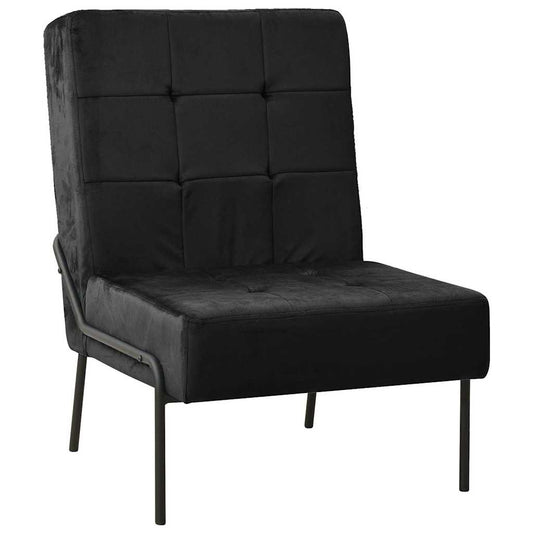 vidaXL Καρέκλα Χαλάρωσης 65 x 79 x 87 Μαύρη Βελούδινη