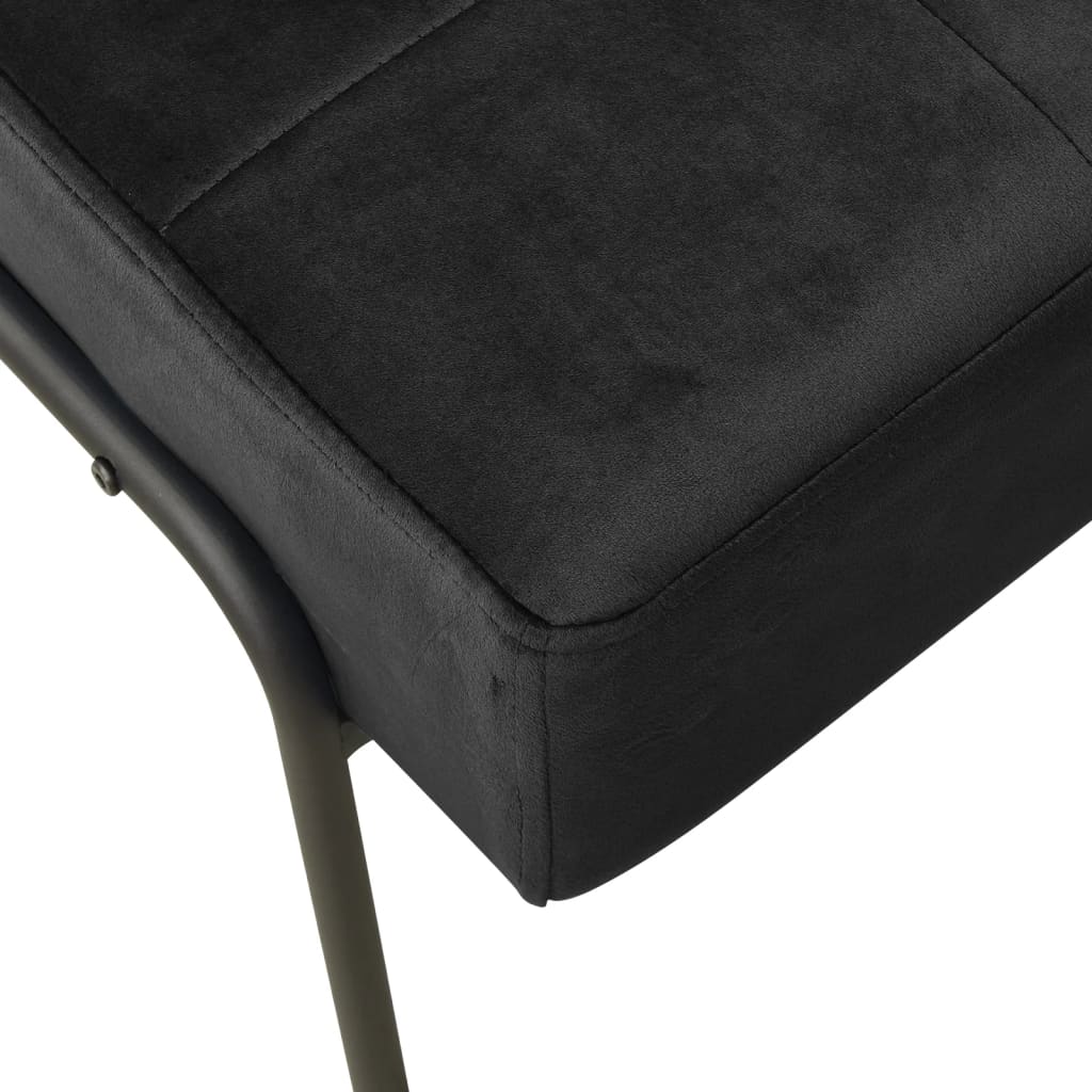 vidaXL Καρέκλα Χαλάρωσης 65 x 79 x 87 Μαύρη Βελούδινη