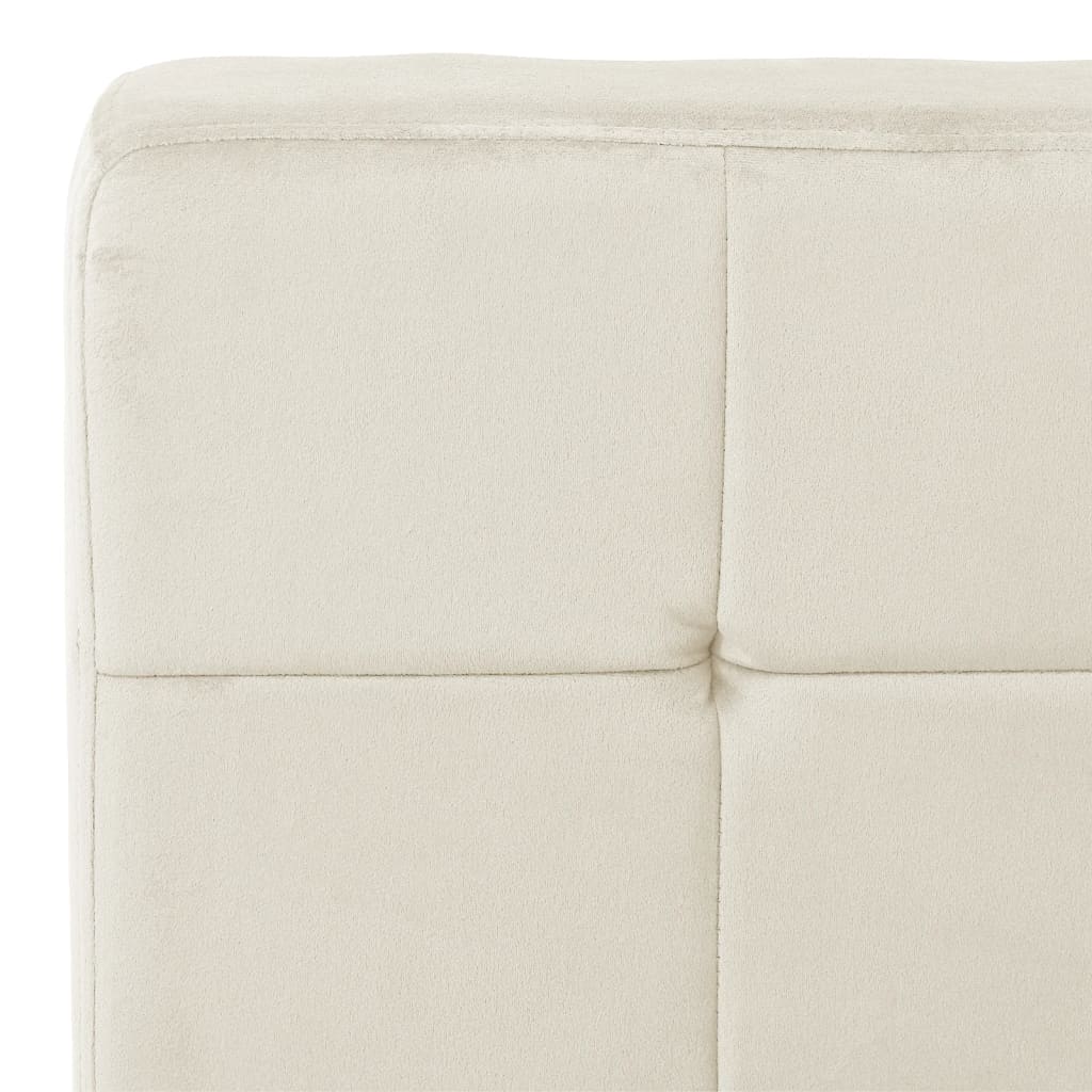vidaXL Καρέκλα Χαλάρωσης 65 x 79 x 87 Κρεμ Λευκή Βελούδινη