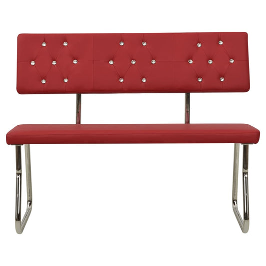 vidaXL Πάγκος Μπορντό 110 εκ. από Συνθετικό Δέρμα