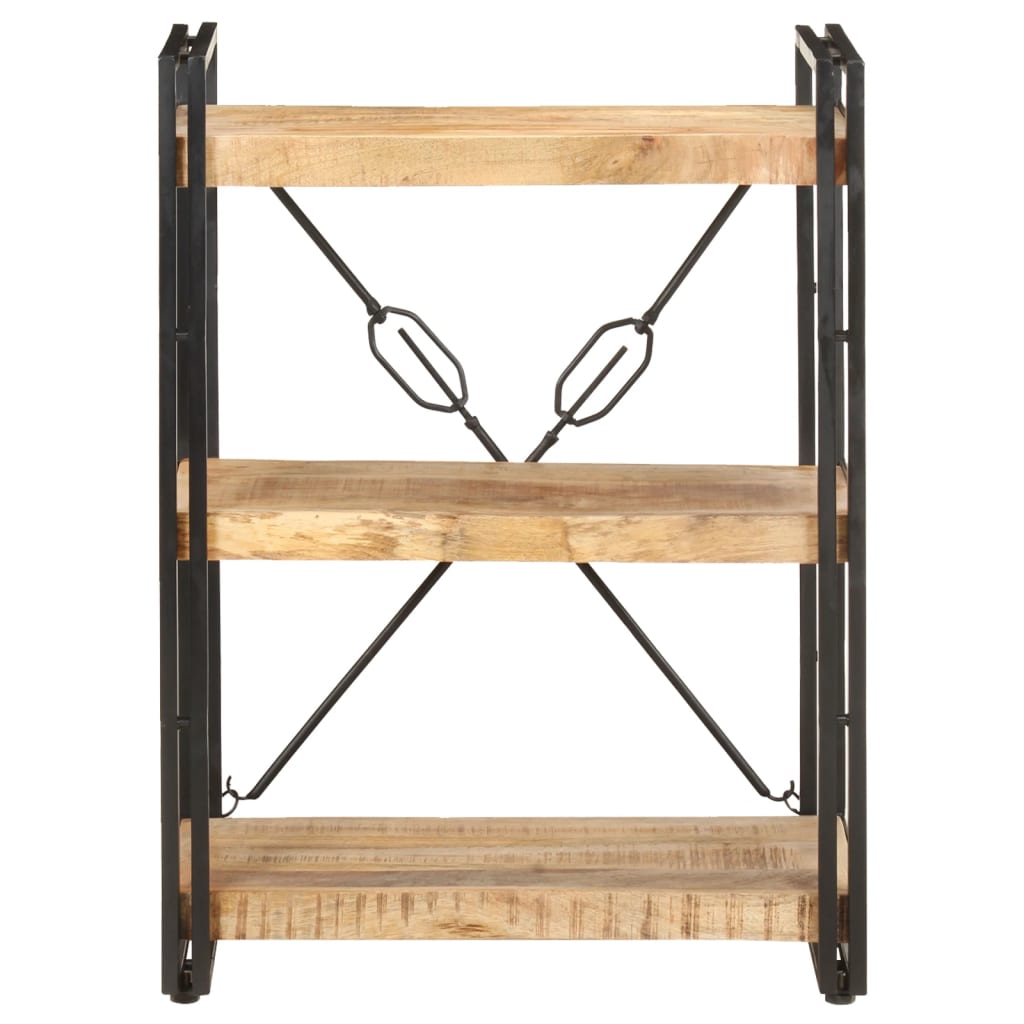 vidaXL Βιβλιοθήκη με 3 Επίπεδα 60 x 30 x 80 εκ. Μασίφ Ξύλο Μάνγκο