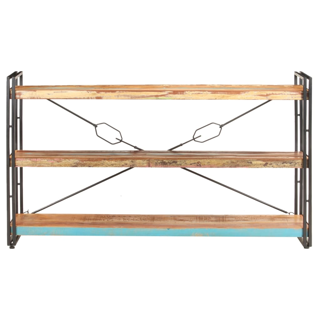 vidaXL Βιβλιοθήκη με 3 Επίπεδα 140x30x80 εκ. Μασίφ Ανακυκλωμένο Ξύλο