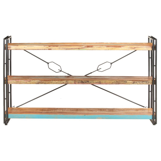 vidaXL Βιβλιοθήκη με 3 Επίπεδα 140x30x80 εκ. Μασίφ Ανακυκλωμένο Ξύλο