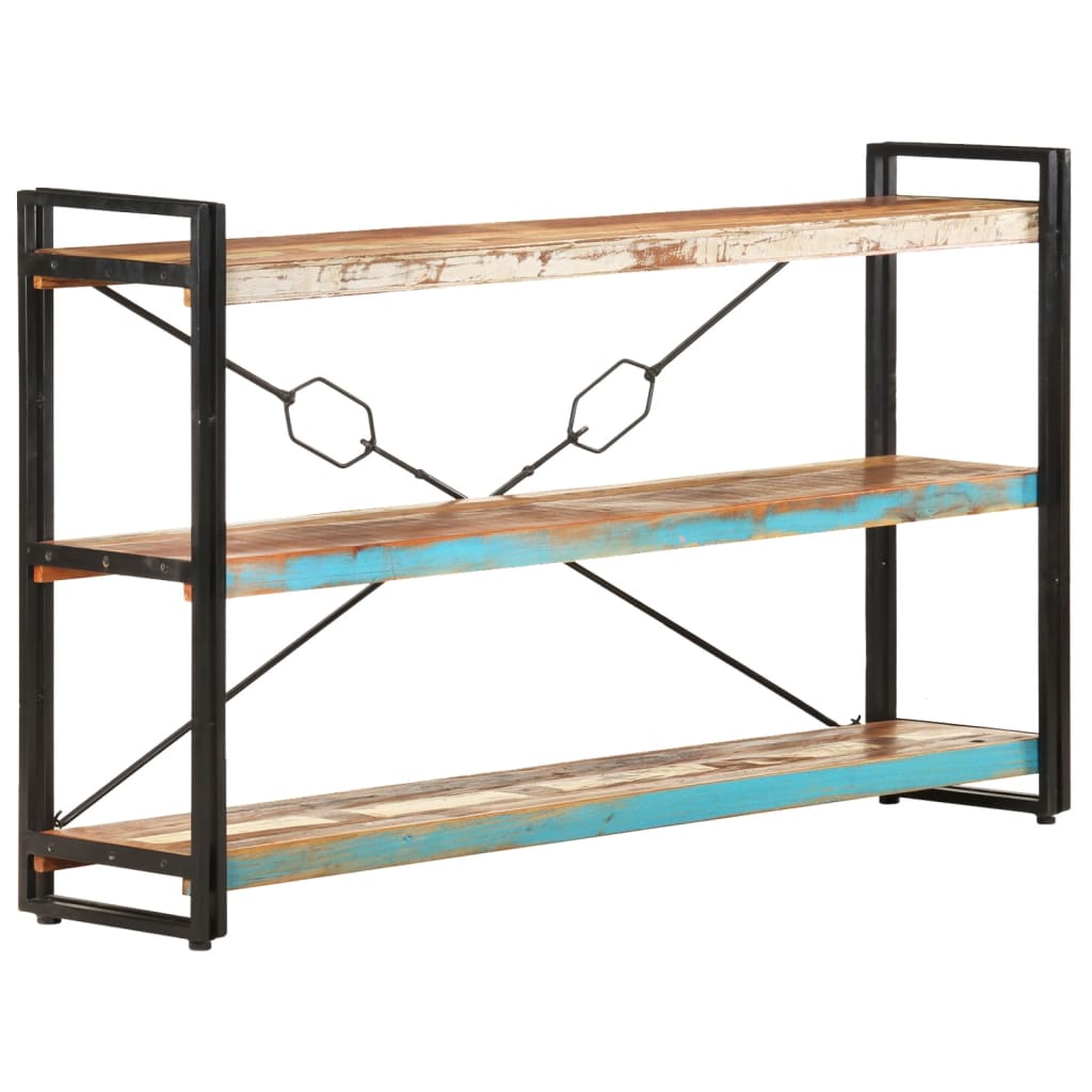 vidaXL Βιβλιοθήκη με 3 Επίπεδα 140x30x80 εκ. Μασίφ Ανακυκλωμένο Ξύλο