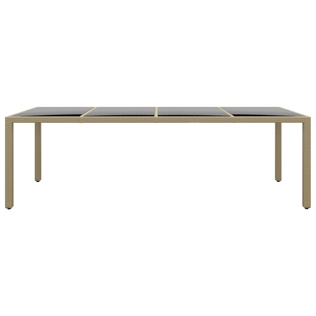 vidaXL Σετ Τραπεζαρίας Κήπου 11 Τεμαχίων Μπεζ από Συνθετικό Ρατάν