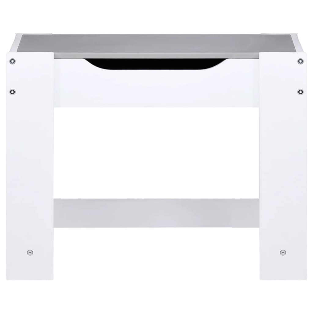 vidaXL Παιδικό Τραπέζι με 2 Καρέκλες Λευκό από MDF