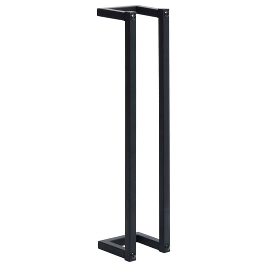 vidaXL Βάση για Πετσέτες Επιτοίχια Μαύρη 12,5x12,5x60 εκ. Σιδερένια