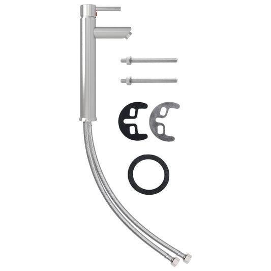 vidaXL Μπαταρία Μπάνιου Αναμεικτική Ασημί 12 x 30 εκ.