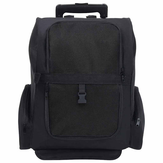 vidaXL Τσάντα Μεταφοράς Κατοικίδιων Αναδιπλούμενη Πολυχρηστική Μαύρη