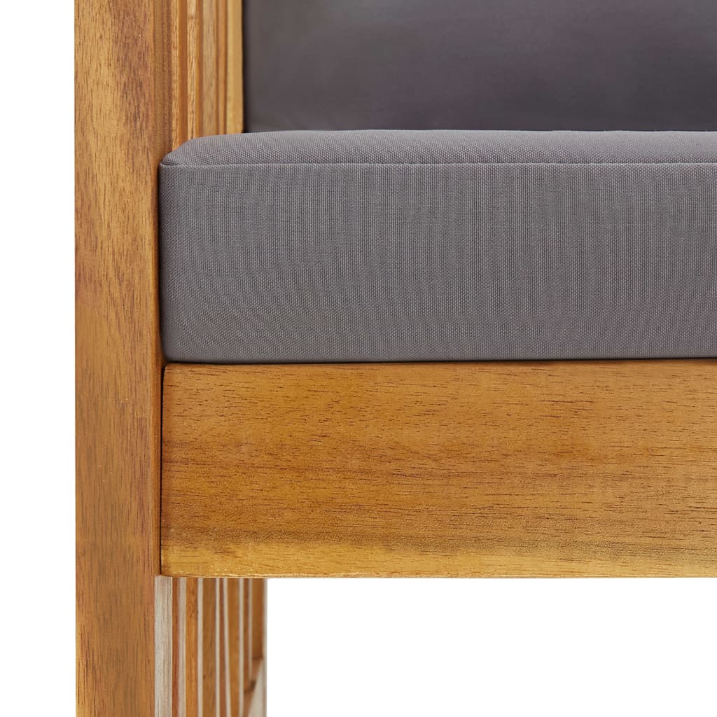 vidaXL Σαλόνι Κήπου 4 Τεμαχίων από Μασίφ Ξύλο Ακακίας με Μαξιλάρια