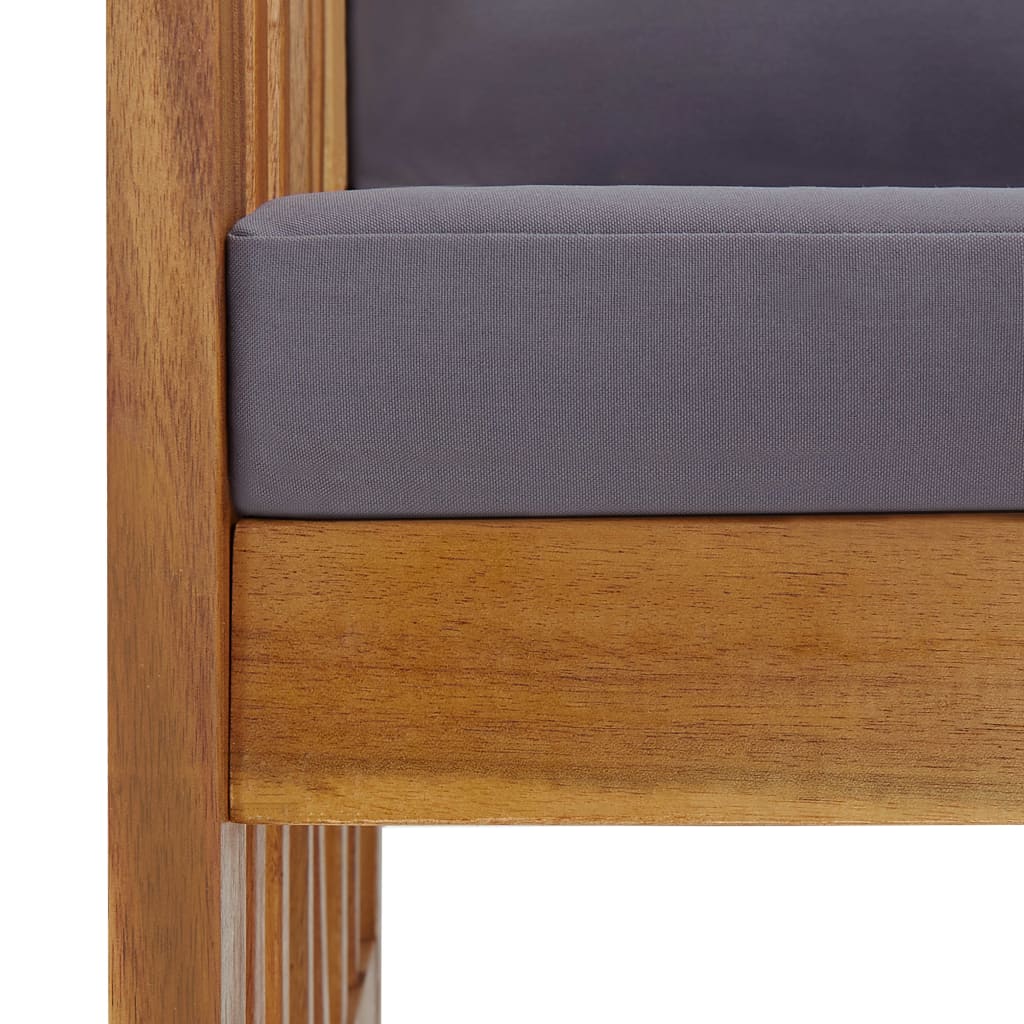 vidaXL Σαλόνι Κήπου 3 Τεμαχίων από Μασίφ Ξύλο Ακακίας με Μαξιλάρια