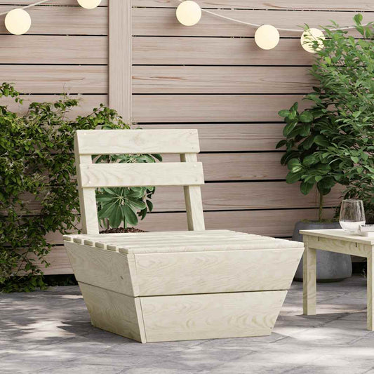 vidaXL Καναπές Μεσαίος Τμηματικός από Παλέτες Εμποτ. Ξύλο Ερυθρελάτης