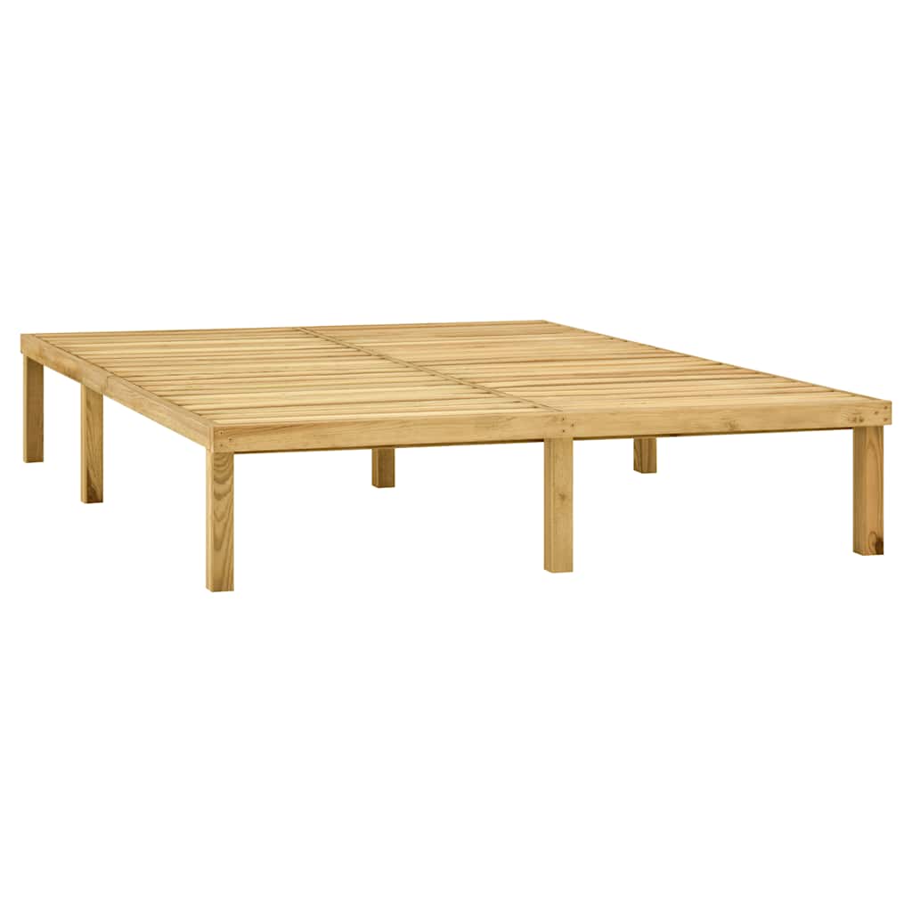 vidaXL Ξαπλώστρα Διπλή από Πράσινο Εμποτισμένο Ξύλο Πεύκου