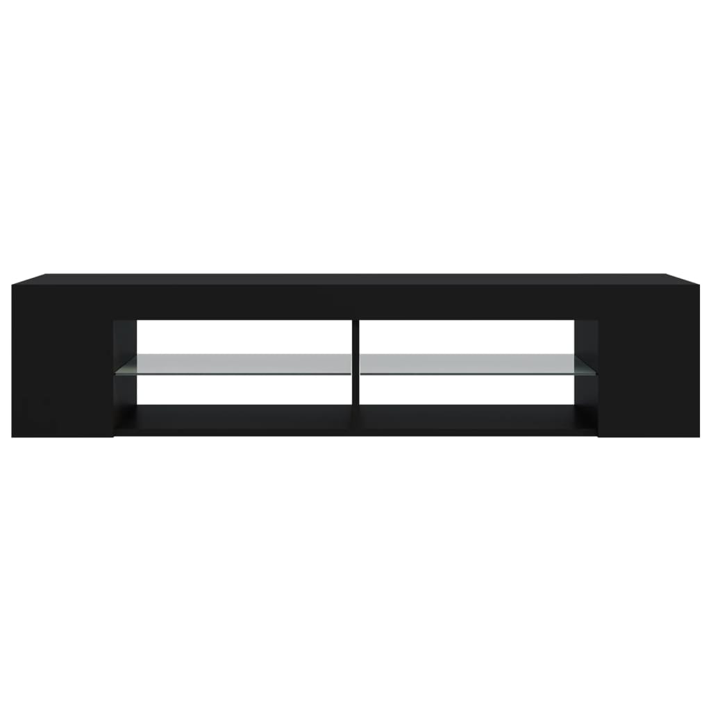 vidaXL Έπιπλο Τηλεόρασης με LED Μαύρο 135x39x30 εκ.