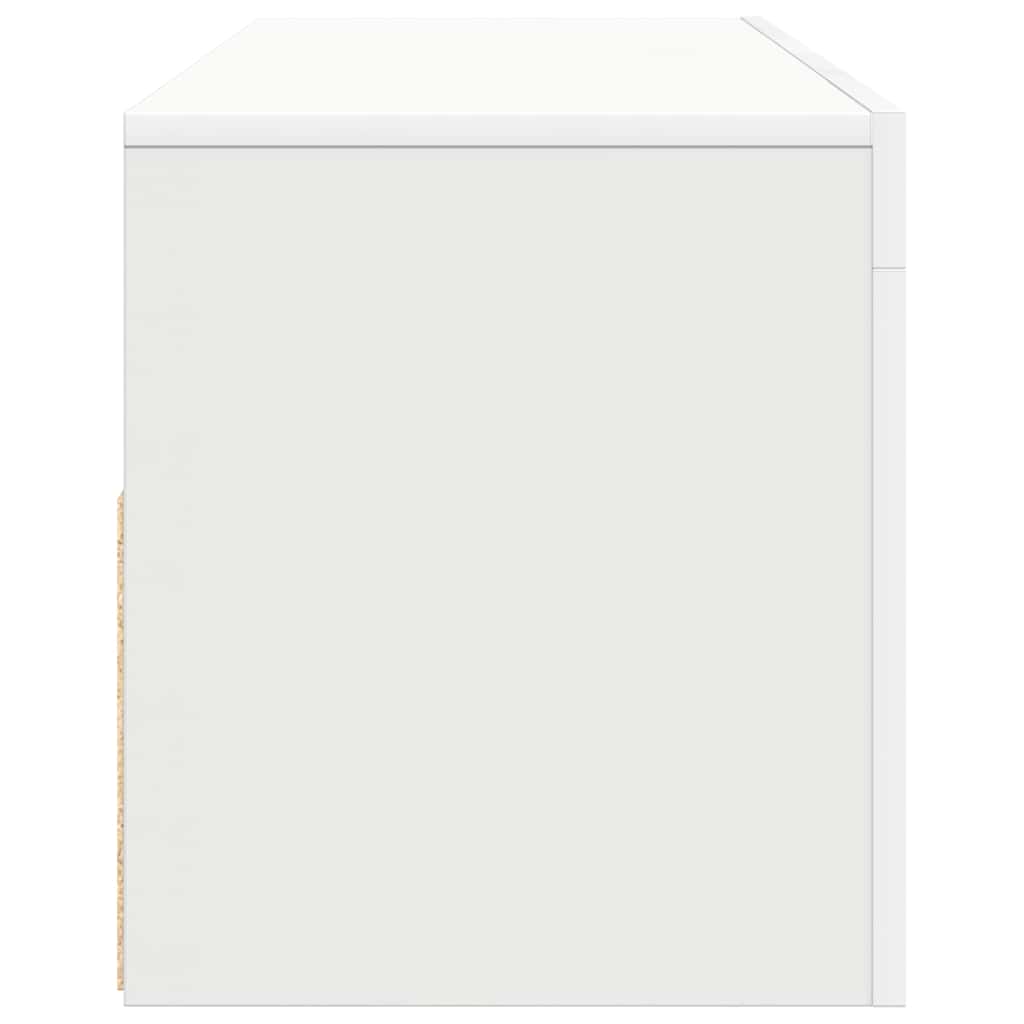 vidaXL Έπιπλο Τηλεόρασης με LED Καφέ Λευκό 120x30x50 εκ.