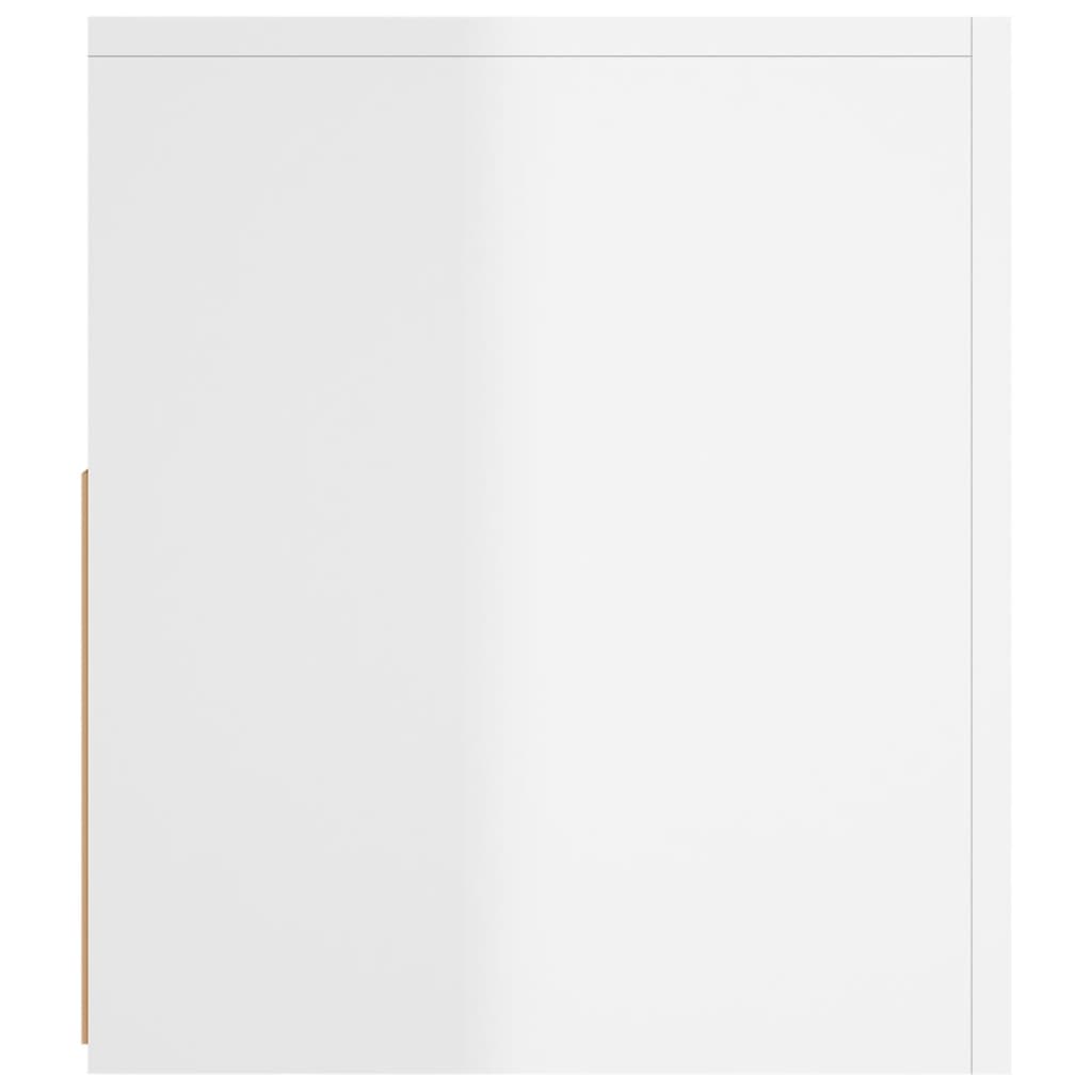 vidaXL Έπιπλο Τηλεόρασης με LED Γυαλιστερό Λευκό 120 x 35 x 40 εκ.