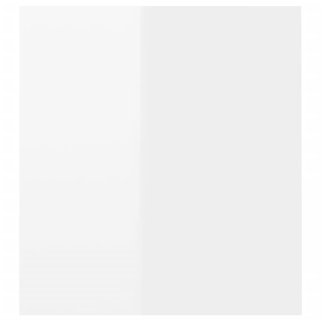 vidaXL Έπιπλο Τηλεόρασης με LED Γυαλιστερό Λευκό 120 x 35 x 40 εκ.