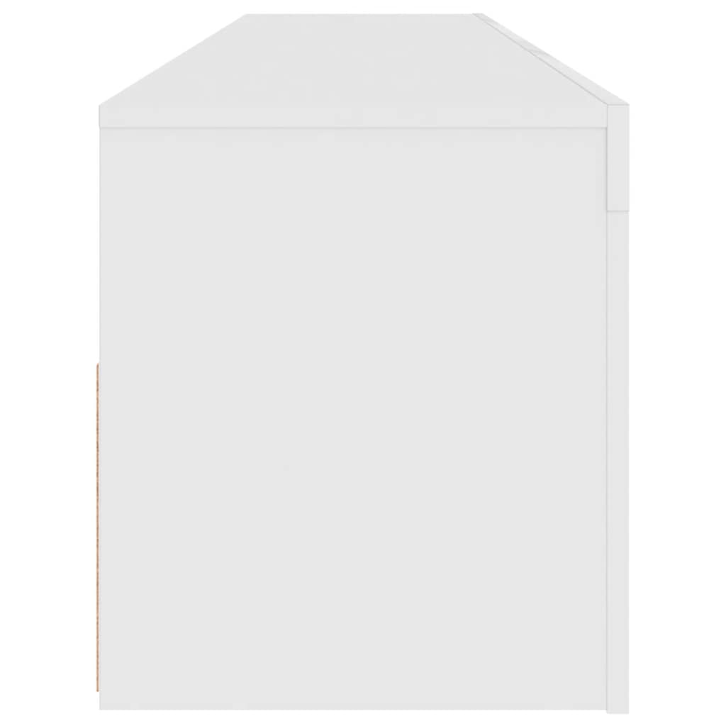 vidaXL Έπιπλο Τηλεόρασης με LED Λευκό 120x35x40 εκ.