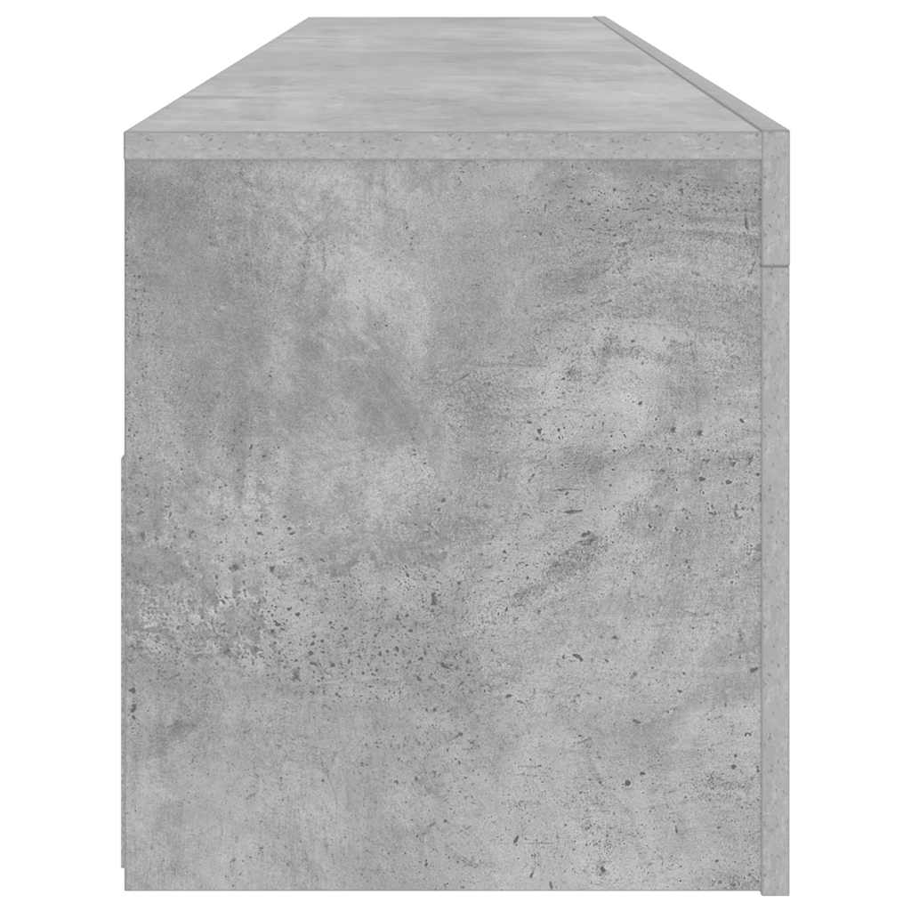 vidaXL Έπιπλο Τηλεόρασης με LED Γκρι Σκυροδέματος 120 x 35 x 40 εκ.