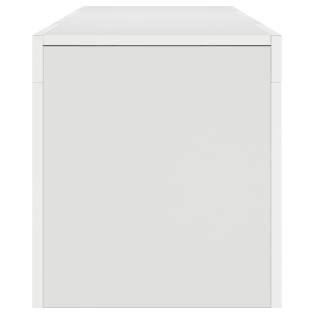 vidaXL Έπιπλο Τηλεόρασης με LED Λευκό 140 x 36,5 x 40 εκ.