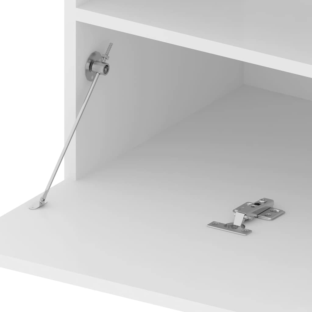 vidaXL Έπιπλο Τηλεόρασης με LED Λευκό 75 x 35 x 40 εκ.