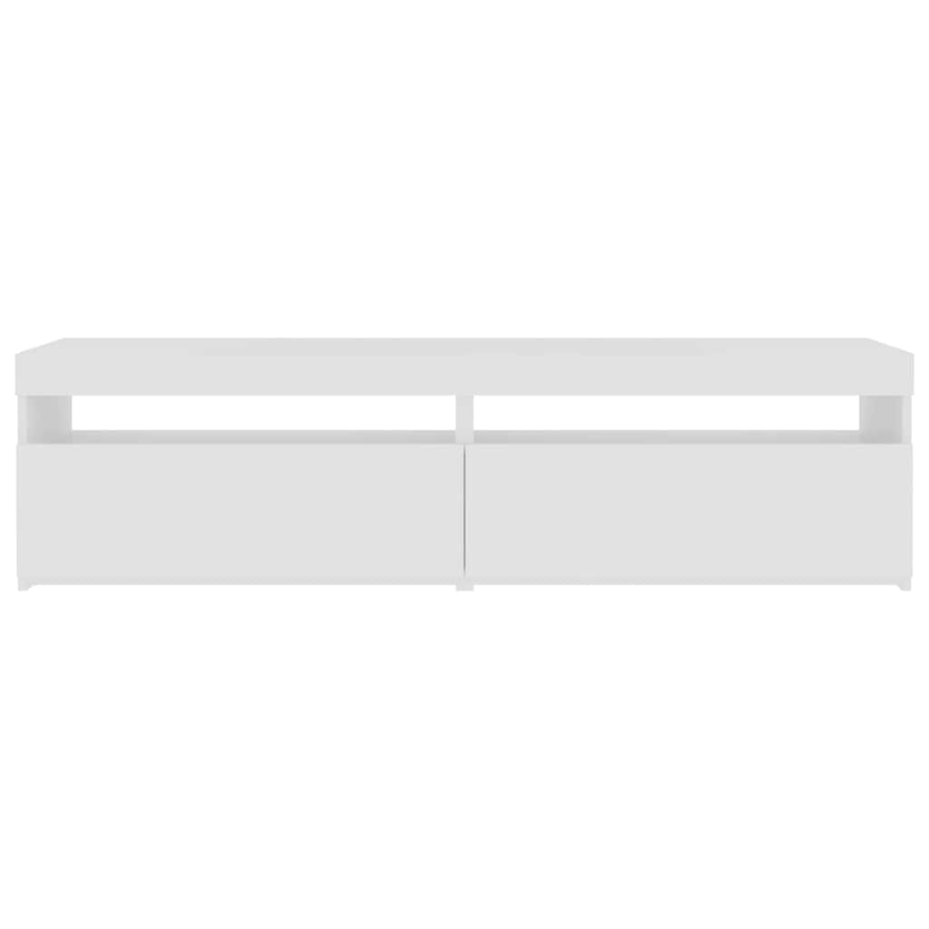 vidaXL Έπιπλα Τηλεόρασης με LED 2 τεμ. Λευκό 75 x 35 x 40 εκ.