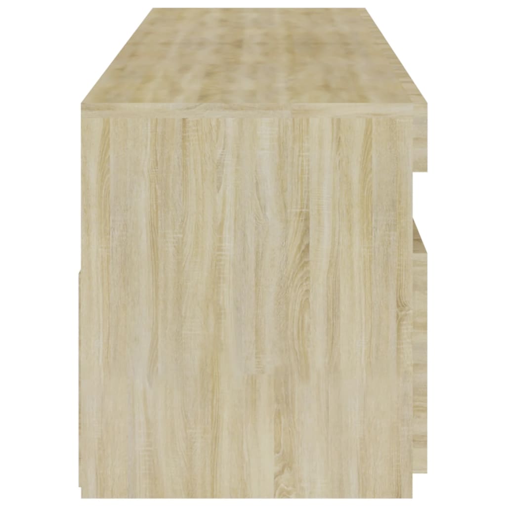 vidaXL Έπιπλο Τηλεόρασης με LED 2 τεμ. Sonoma Δρυς 75 x 35 x 40 εκ.