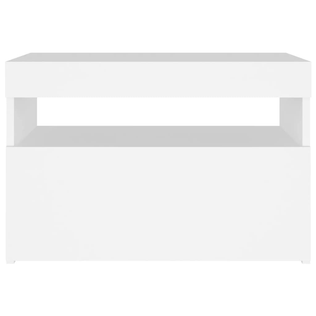 vidaXL Έπιπλο Τηλεόρασης με LED Λευκό 60 x 35 x 40 εκ.