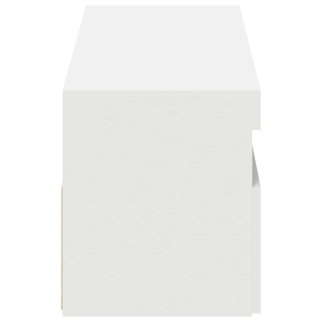 vidaXL Έπιπλα Τηλεόρασης με LED 2 τεμ. Λευκά 60 x 35 x 40 εκ.