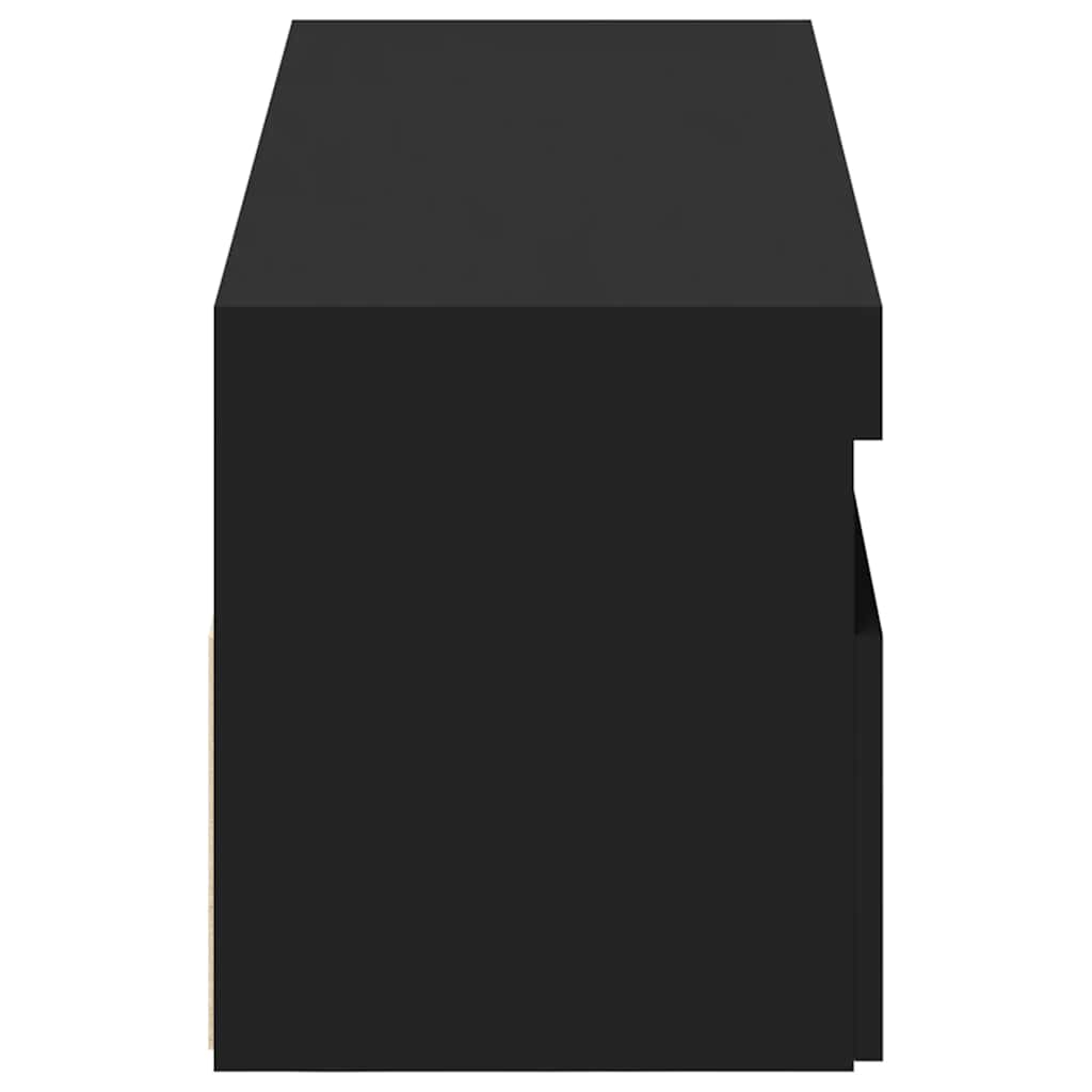 vidaXL Έπιπλα Τηλεόρασης με LED 2 τεμ. Μαύρα 60 x 35 x 40 εκ.