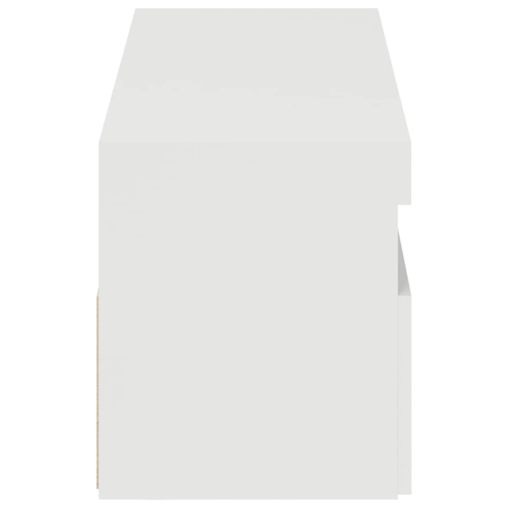 vidaXL Έπιπλα Τηλεόρασης με LED 2 τεμ. Γυαλιστερό Λευκό 60x35x40 εκ.