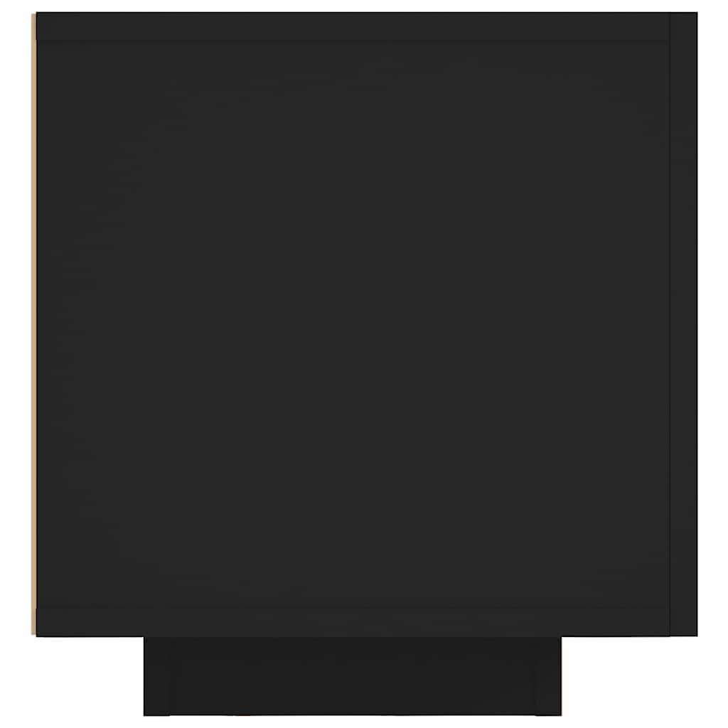 vidaXL Έπιπλο Τηλεόρασης με LED Μαύρο 160x35x40 εκ.