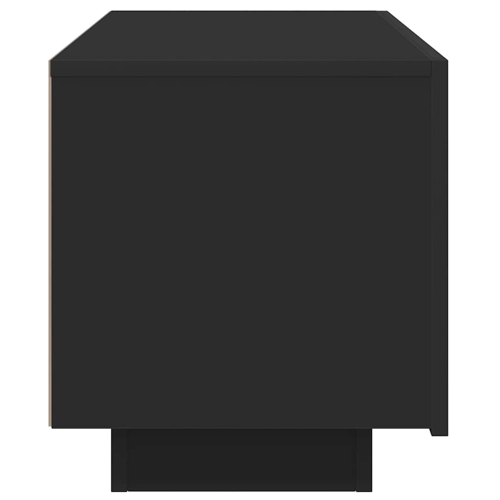 vidaXL Έπιπλο Τηλεόρασης Μαύρο 100 x 35 x 40 εκ. Επεξ. Ξύλο