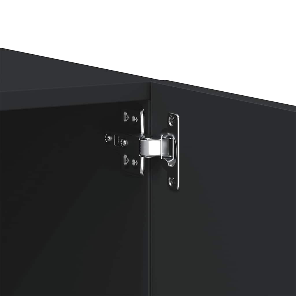 vidaXL Έπιπλο Τηλεόρασης Μαύρο 100 x 35 x 40 εκ. Επεξ. Ξύλο