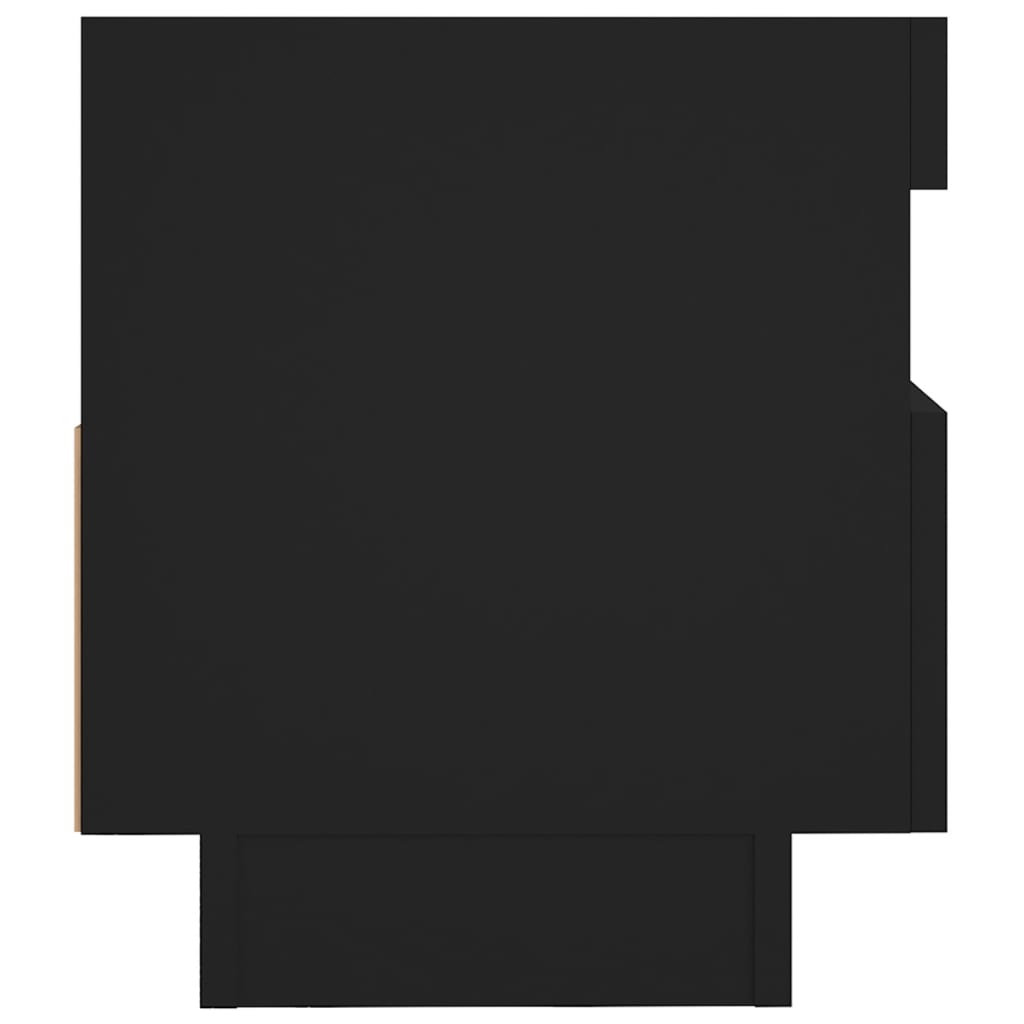 vidaXL Έπιπλο Τηλεόρασης με LED Μαύρο 80 x 35 x 40 εκ.