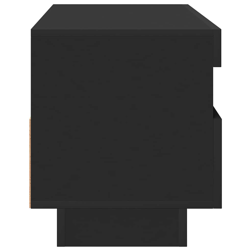 vidaXL Έπιπλο Τηλεόρασης με Φωτισμό LED Μαύρο 100 x 35 x 40 εκ.